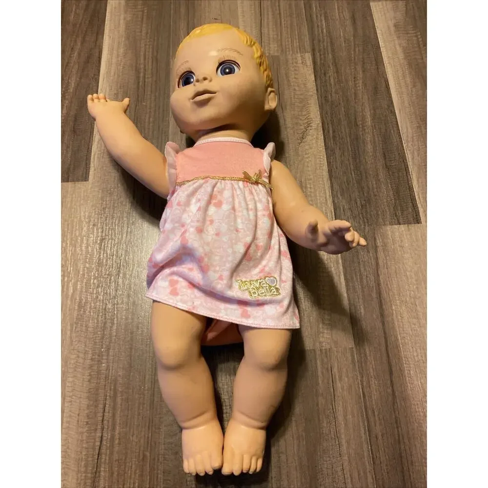 Talking Luvabella Baby Blonde Doll SpinMaster Talks & Babbles Moves Arms - Picture 2 of 7